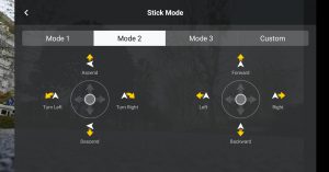 Stick Mode - DJI FLY